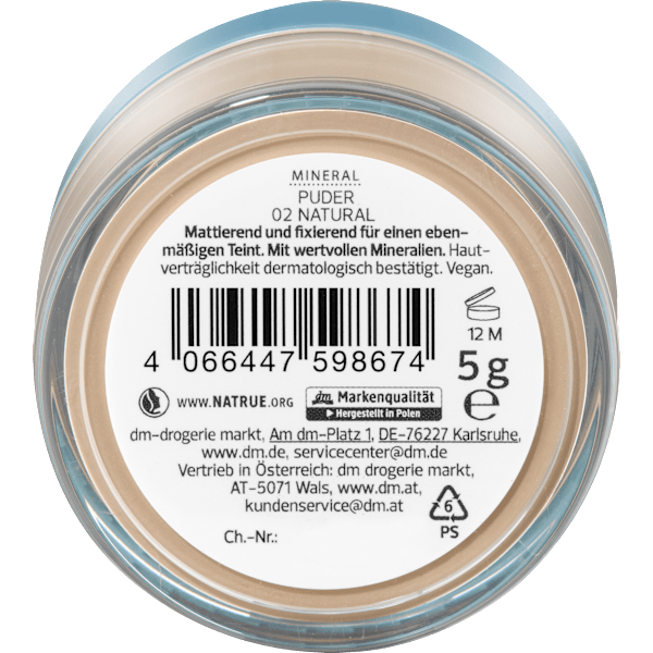 Puder Mineral 02 Natural alverde NATURKOSMETIK