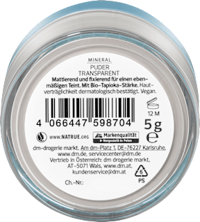 Puder Mineral Transparent alverde NATURKOSMETIK