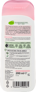 Shampoo Glanz mit Rosenblütenwasser & pflanzlichem Protein alverde NATURKOSMETIK