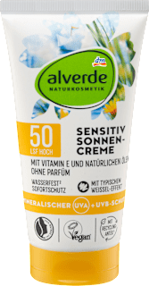 Sonnencreme sensitiv LSF 50 alverde NATURKOSMETIK