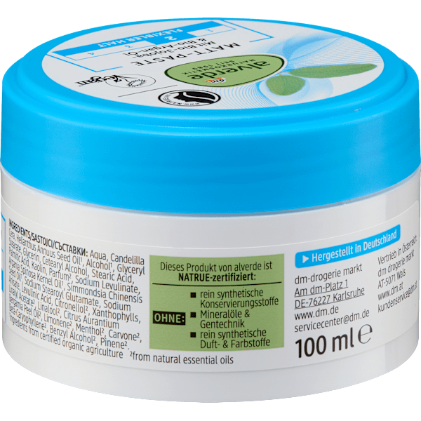 Styling Mattpaste alverde NATURKOSMETIK