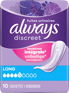 discreet Einlagen Inkontinenz Long Vorteilspack (8x10 St) always