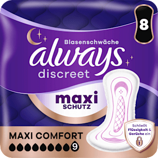 discreet Einlagen Inkontinenz Maxi Comfort always