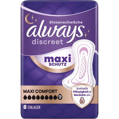 always discreet incontinence pads Maxi Comfort, 8 pcs