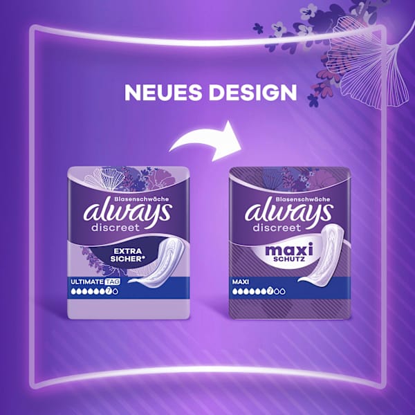 discreet Einlagen Inkontinenz Maxi Vorteilspack (4x12 St) always