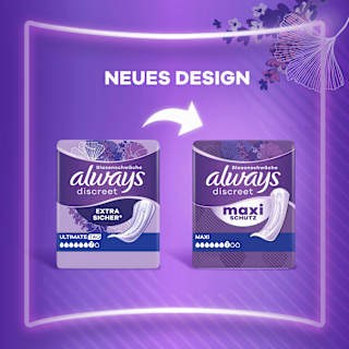 discreet Einlagen Inkontinenz Maxi Vorteilspack (4x12 St) always