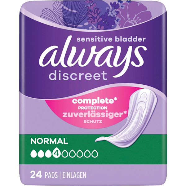 discreet Einlagen Inkontinenz Normal Vorteilspack (4x24 St) always