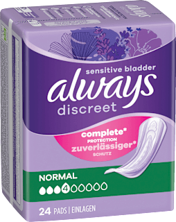 discreet Einlagen Inkontinenz Normal Vorteilspack (4x24 St) always