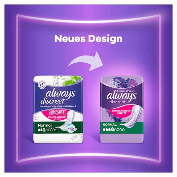 discreet Einlagen Inkontinenz Normal Vorteilspack (4x24 St) always