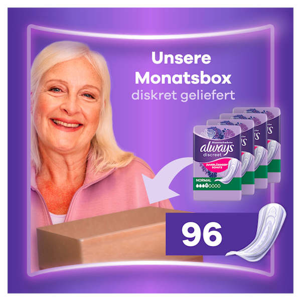 discreet Einlagen Inkontinenz Normal Vorteilspack (4x24 St) always