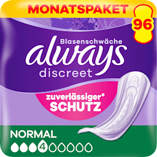 discreet Einlagen Inkontinenz Normal Vorteilspack (4x24 St) always