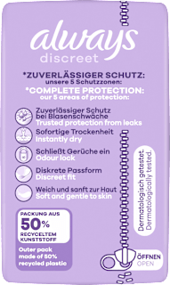 discreet Einlagen Inkontinenz Normal always