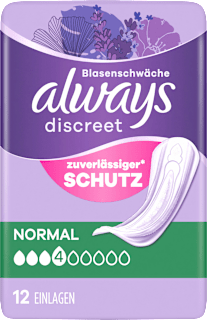 discreet Einlagen Inkontinenz Normal always