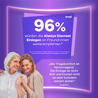 discreet Einlagen Inkontinenz Normal always