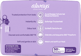 discreet Pants Inkontinenz Plus Gr. L, Vorteilspack (4x8 St) always