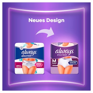 discreet Pants Inkontinenz Plus Gr. M, Vorteilspack (4x9 St) always