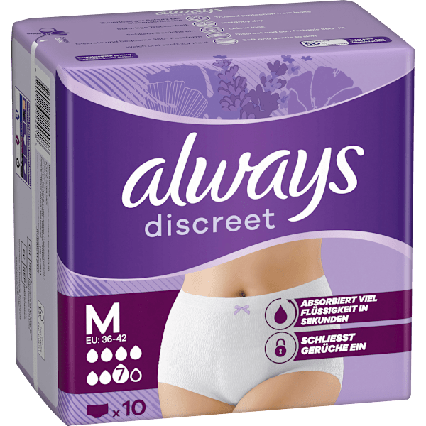 discreet Pants Inkontinenz Plus Gr. M always