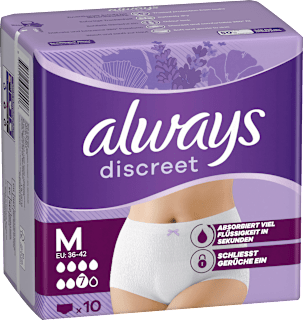discreet Pants Inkontinenz Plus Gr. M always