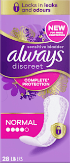 discreet Slipeinlagen Inkontinenz Normal always