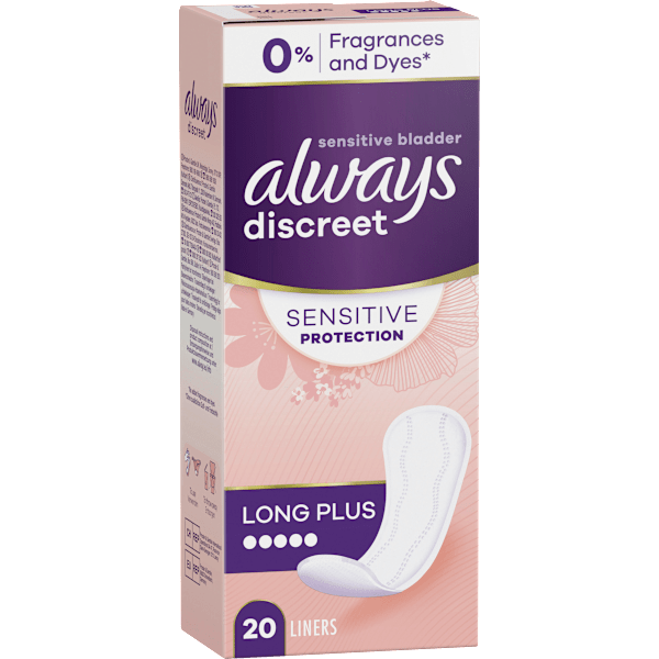 discreet Slipeinlagen Inkontinenz Sensitive Long Plus always