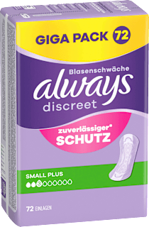 Einlagen Inkontinenz Small Plus, Big Pack always