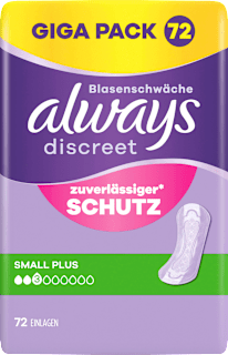 Einlagen Inkontinenz Small Plus, Big Pack always