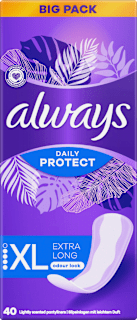 Slipeinlagen Daily Protect Extra Long, Big Pack always