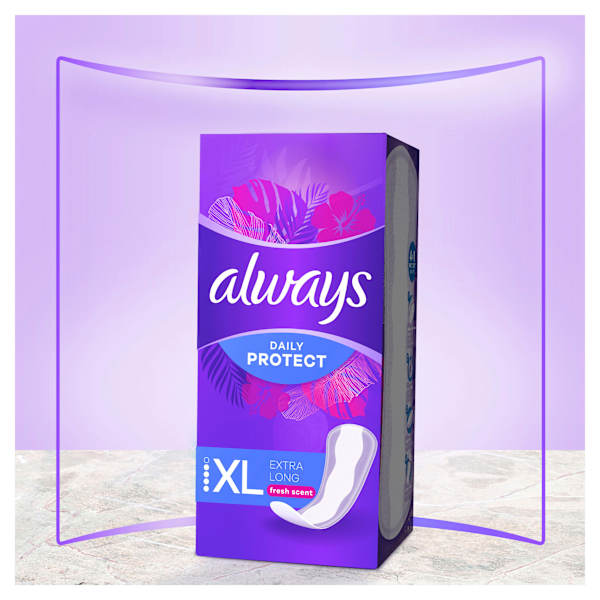 Slipeinlagen Daily Protect Extra Long mit Frischeduft, Big Pack always