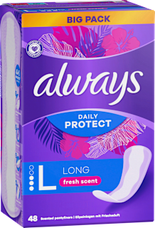 Slipeinlagen Daily Protect Long mit Frischeduft, Big Pack always