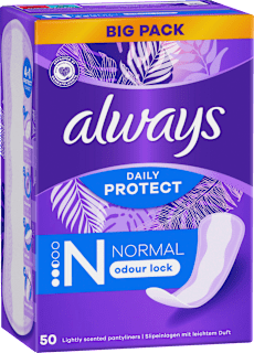 Slipeinlagen Daily Protect Normal mit Duft always