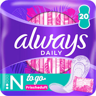 Slipeinlagen Normal to go mit Frischeduft always