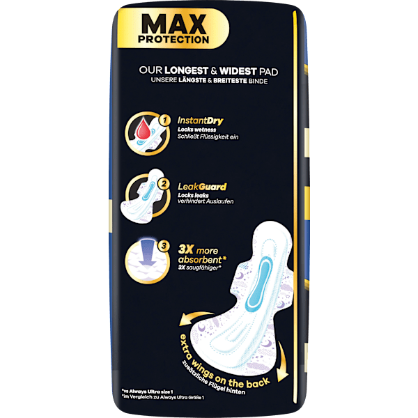 Ultimate-Binden Night Max Protection 6 mit Flügeln always