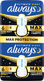 Ultimate-Binden Night Max Protection 6 mit Flügeln always