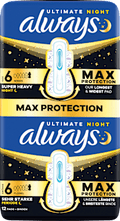 Ultimate-Binden Night Max Protection 6 mit Flügeln always