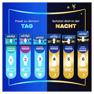 Ultra-Binden Day Long Plus 3 mit Flügeln, Big Pack always