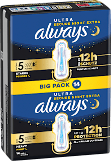 Ultra-Binden Secure Night Extra, Big Pack always