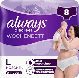 Wochenbett Pants discreet Postpartum, Gr. L always