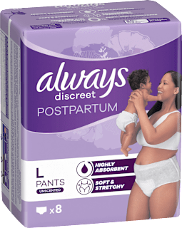 Wochenbett Pants discreet Postpartum, Gr. L always