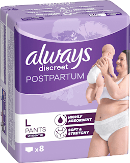 Wochenbett Pants discreet Postpartum, Gr. L always