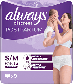 Wochenbett Pants discreet Postpartum, Gr. S/M always
