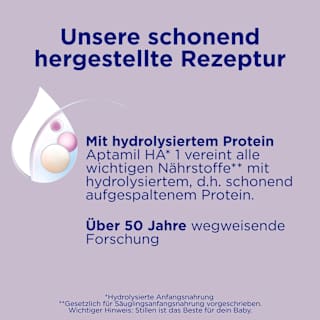 Anfangsmilch HA1 von Geburt an Aptamil