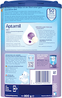 Anfangsmilch HA1 von Geburt an Aptamil