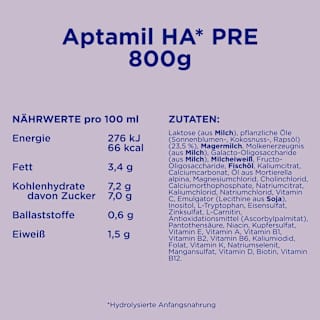 Anfangsmilch Pre HA von Geburt an Aptamil