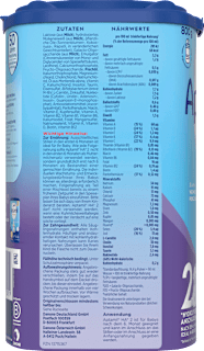 Folgemilch 2 HA  nach dem 6. Monat Aptamil
