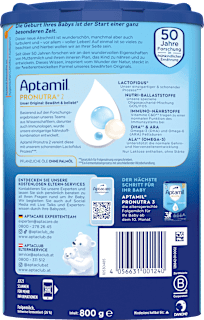 Folgemilch 2 Pronutra nach dem 6. Monat Aptamil