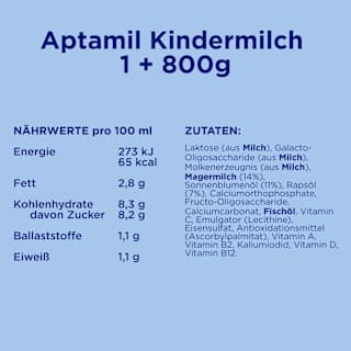 Kindermilch Pronutra ab 1 Jahr Aptamil