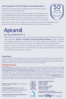 Spezialnahrung Anti-Reflux Andickungsmittel von Geburt an Aptamil