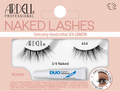 Künstliche Wimpern Set 434 3/4 Naked (1 Paar) & Mini Duo Kleber ARDELL
