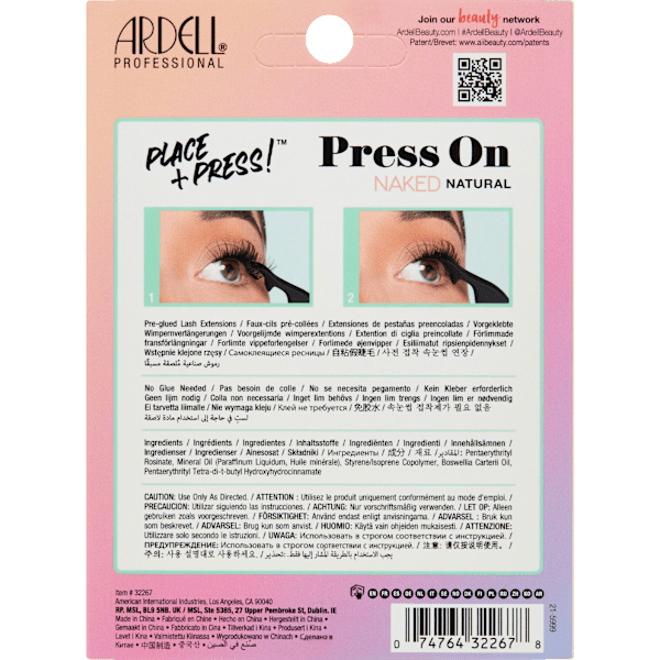 Künstliche Wimpern Set Naked Press On Natural ARDELL