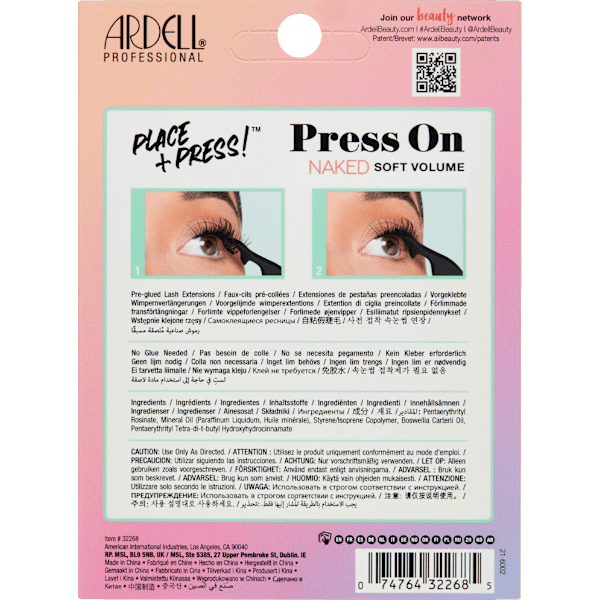 Künstliche Wimpern Set Naked Press On Soft Volume ARDELL